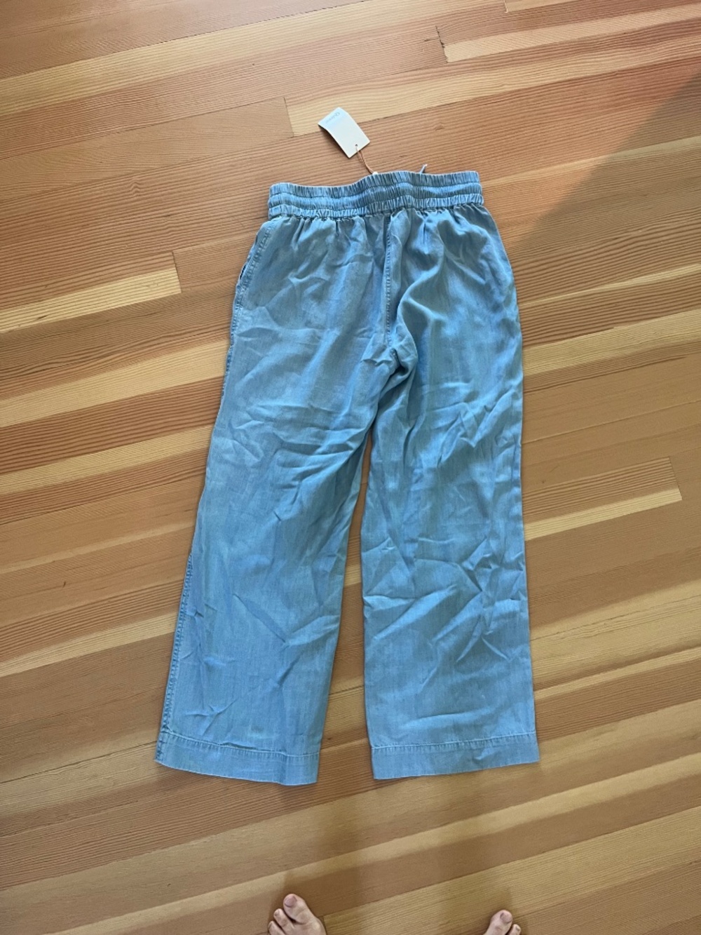 Pull-On Tencel Chambray Pants M Light Indigo NWT - Picture 5 of 5